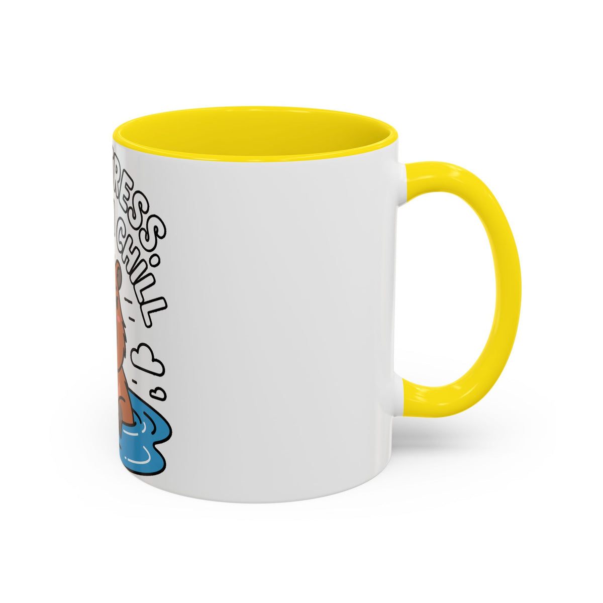 Zero Stress Capybara Mug, Funny Chill Capybara Coffee Cup, Cute Hot Spring Animal Gift, Zero Stress Maximum Chill Mug