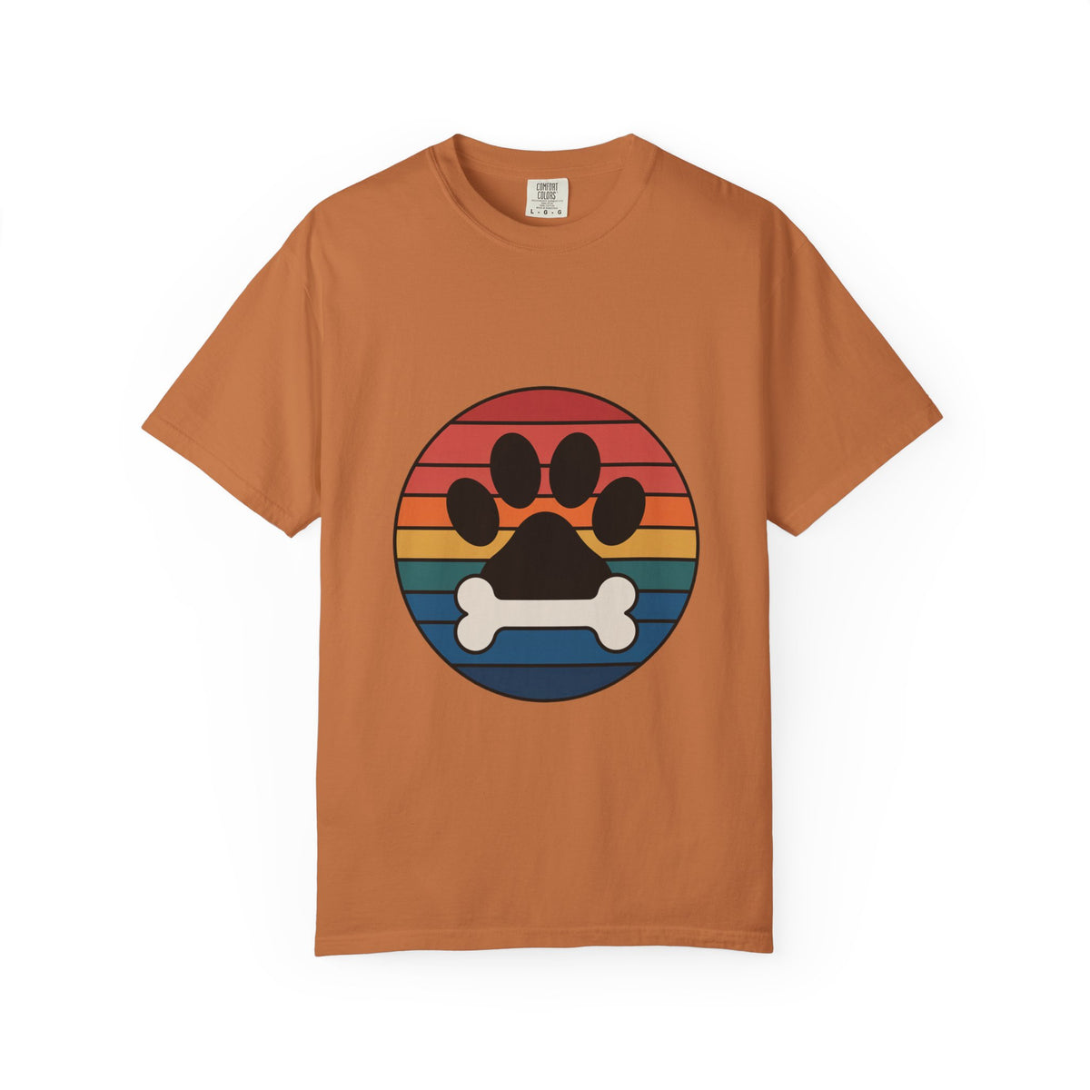 Dog Mom Retro Badge Shirt, Vintage Sunset Dog Lover T-Shirt, Retro Travel Sticker Style Dog Mama Gift Tee