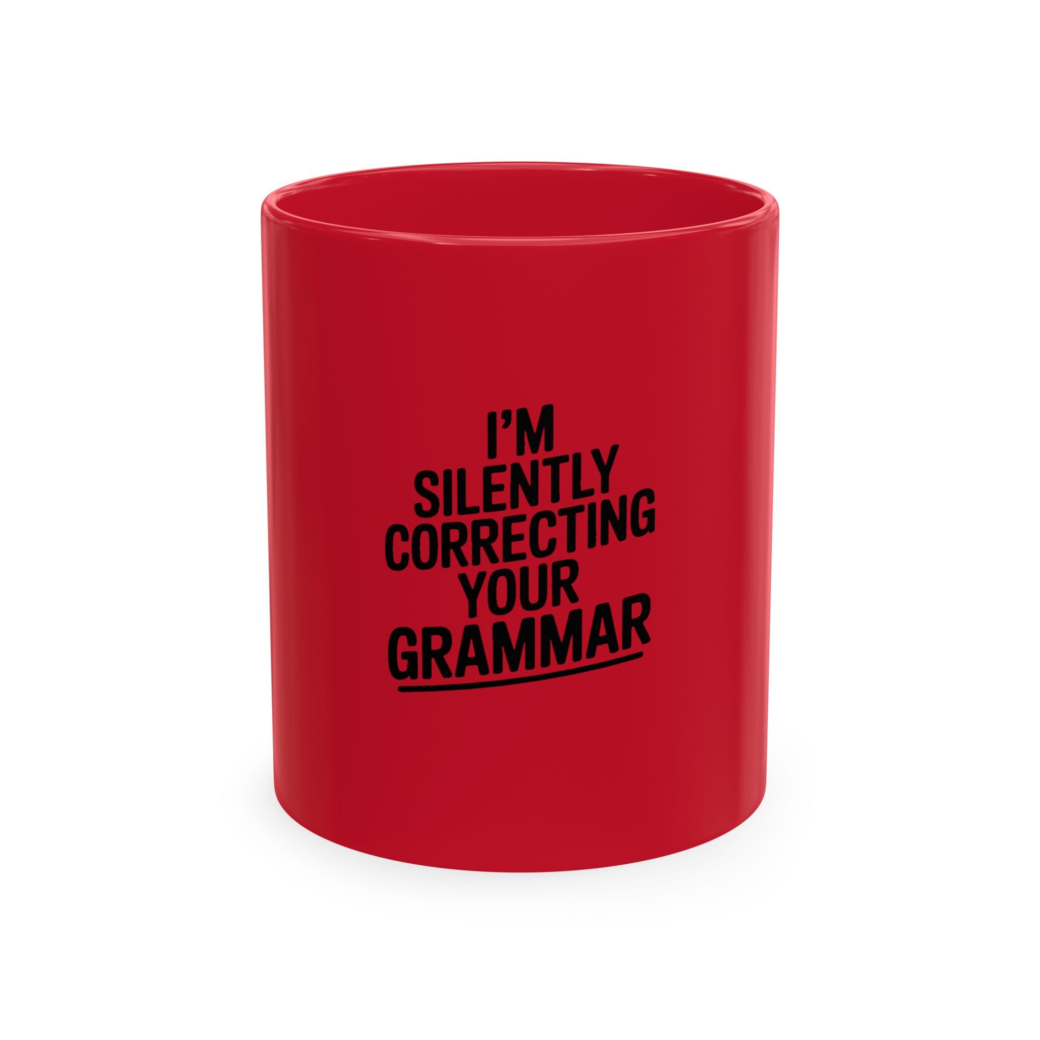 Silently Correcting Your Grammar Mug, Funny Grammar Nazi Coffee Cup, Sarcastic Teacher Gift, English Teacher Mug, Editor Gift