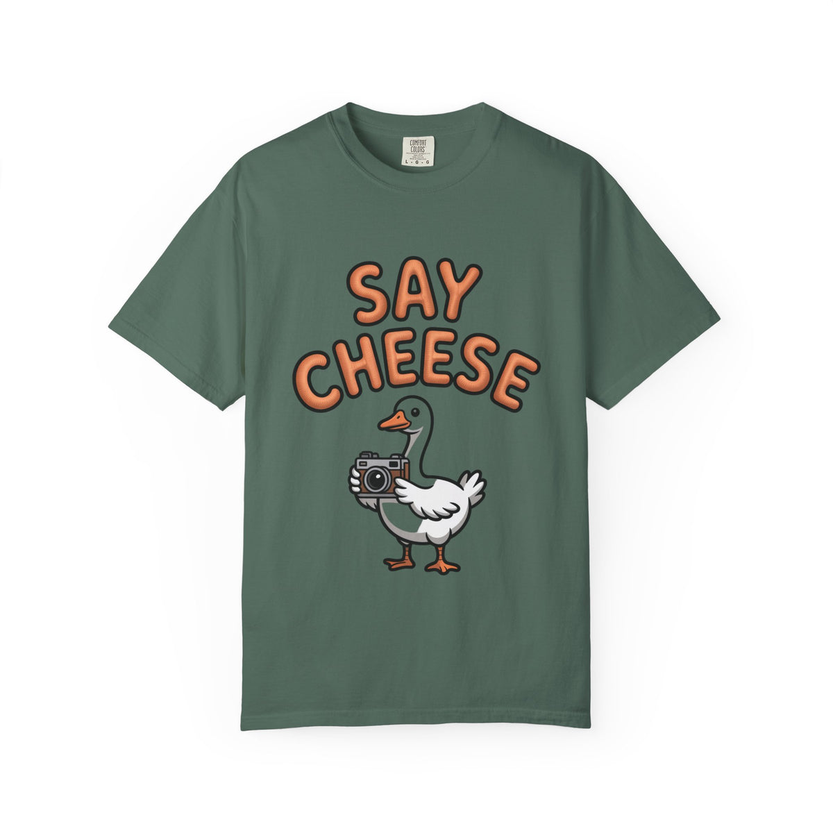 Say Cheese Goose Shirt, Funny Camera Goose T-Shirt, Cute Cartoon Goose Lover Gift, Photography Shirt for Photographer