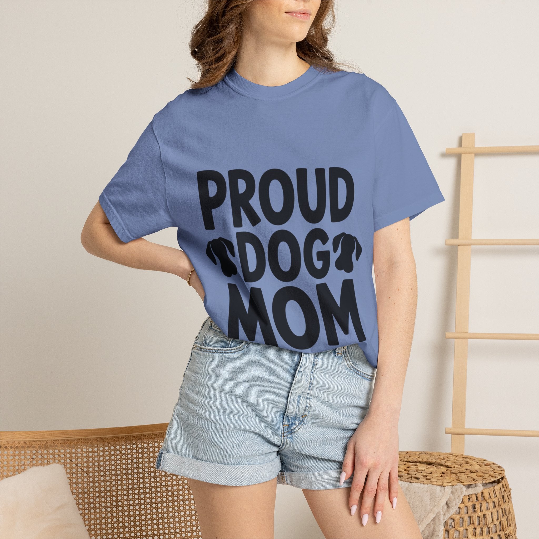 Proud Dog Mom Shirt, Dog Lover T-Shirt, Cute Dog Mom Gift, Dog Mama Tee, Funny Dog Owner Shirt for Women