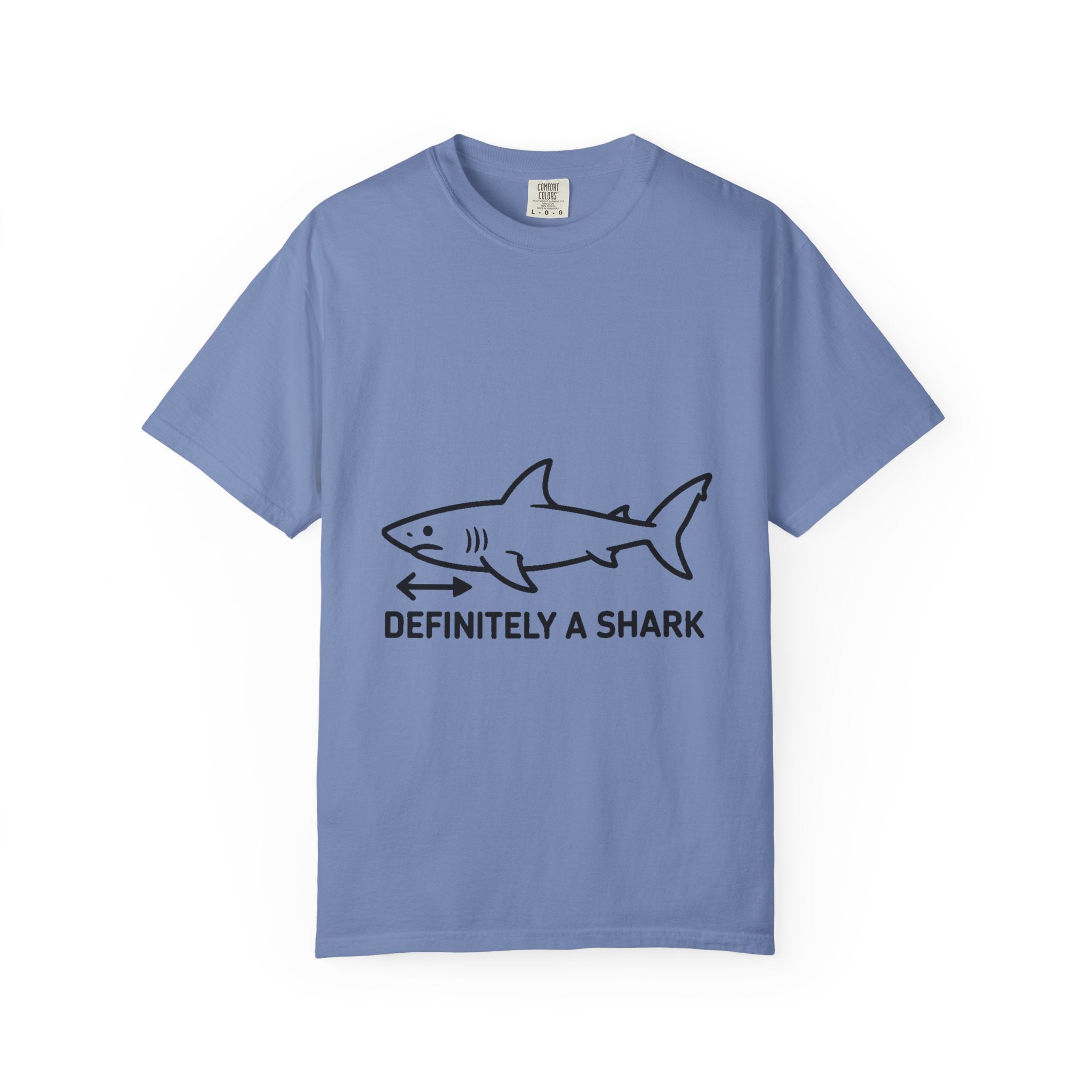 Definitely A Shark Diagram Shirt, Funny Deadpan Meme Tee, Sarcastic Textbook Diagram T-Shirt, Shark Lover Gift