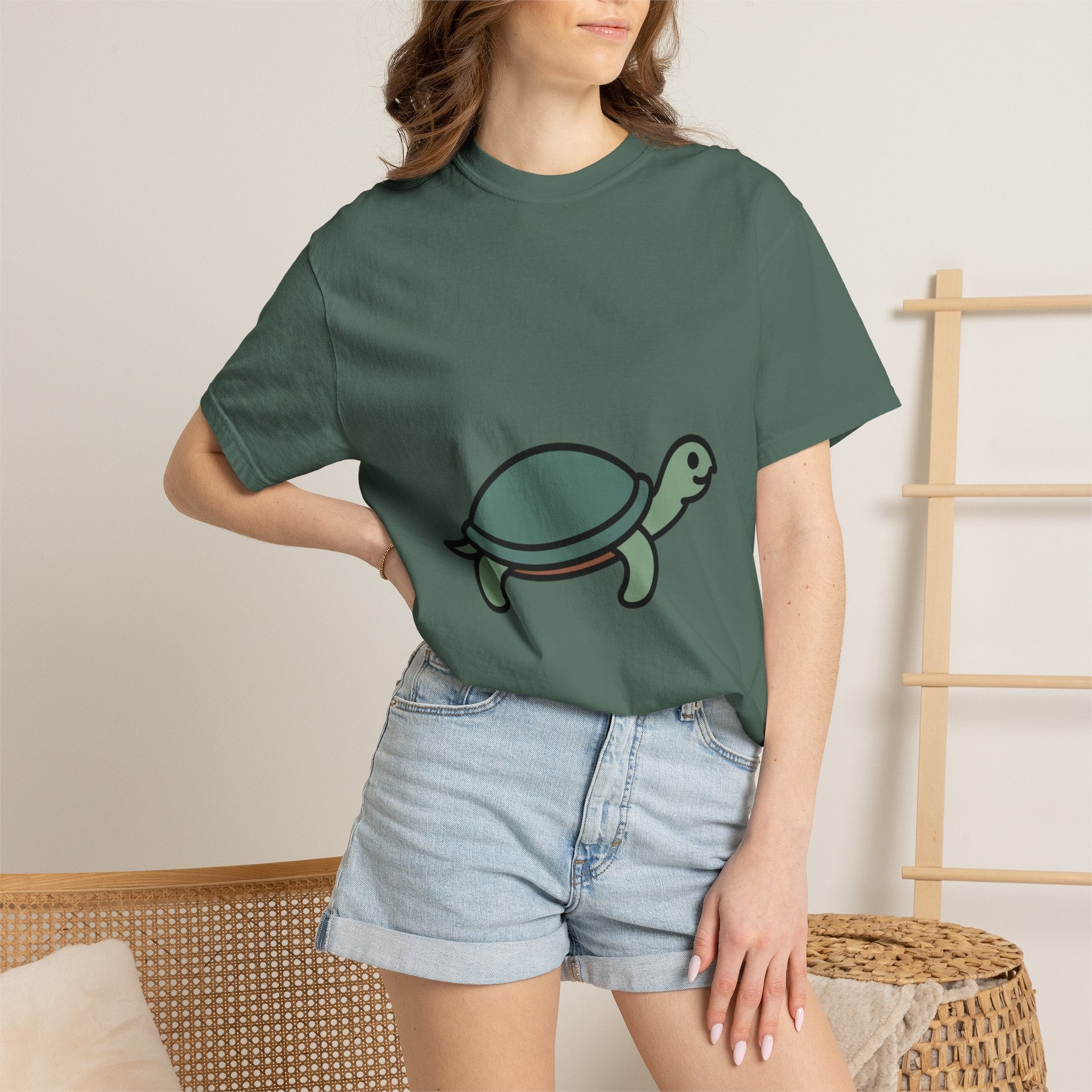 Line Art Turtle T-Shirt