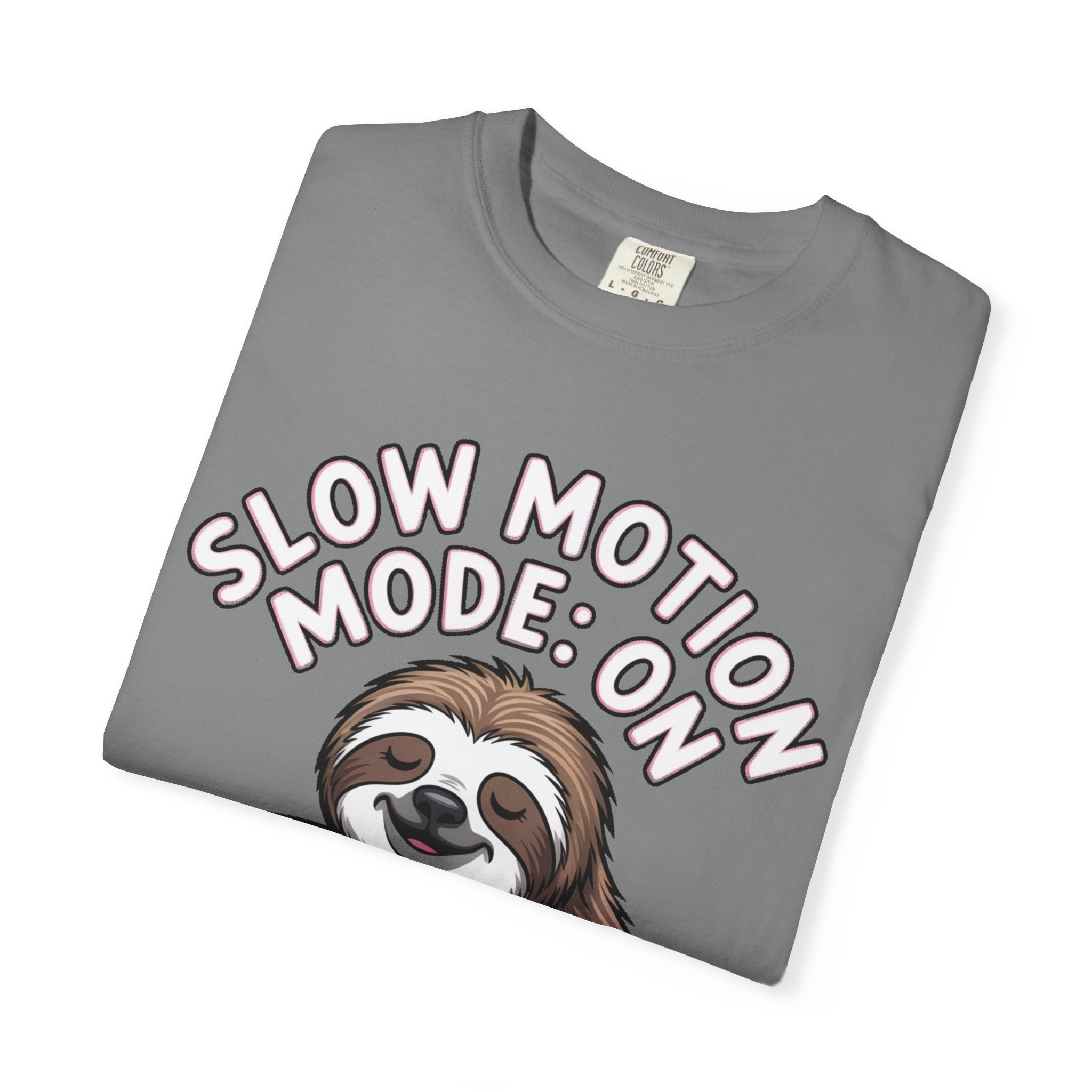 Slow Motion Sloth Shirt, Funny Coffee Lover T-Shirt, Cute Sloth Hugging Coffee Cup Tee, Sleepy Sloth Gift for Coffee Addict