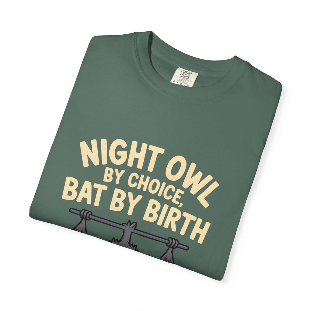 Night Owl By Choice Bat Shirt, Funny Bat T-Shirt, Cute Bat Wearing Sunglasses Tee, Halloween Gift for Night Owls