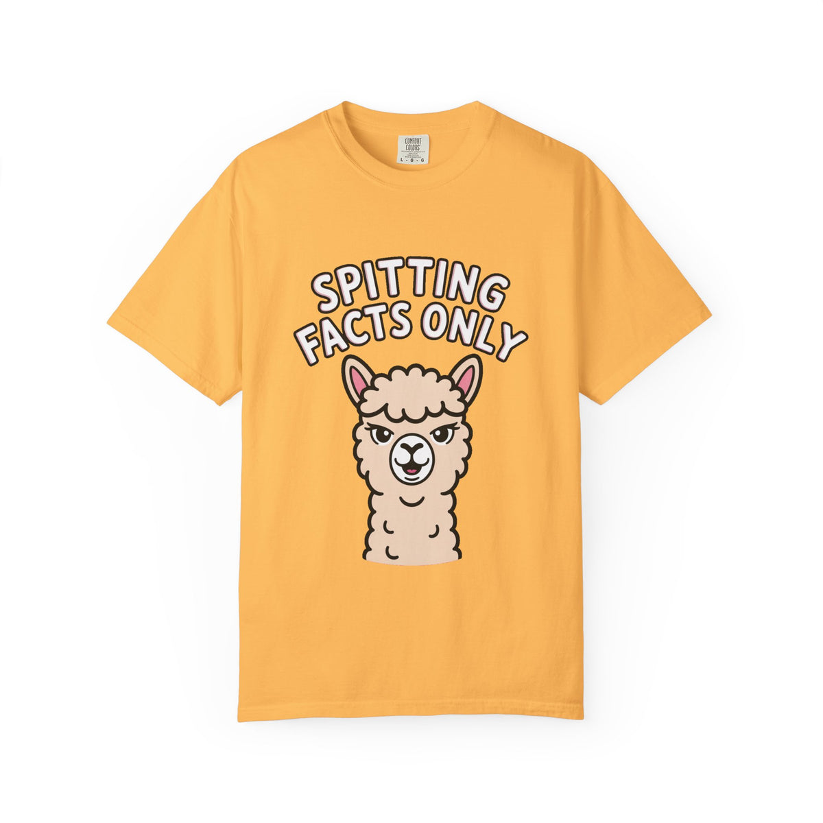 Funny Alpaca Shirt, Spitting Facts Only T-Shirt, Sassy Alpaca Tee, Cute Alpaca Lover Gift, Funny Animal Graphic Shirt