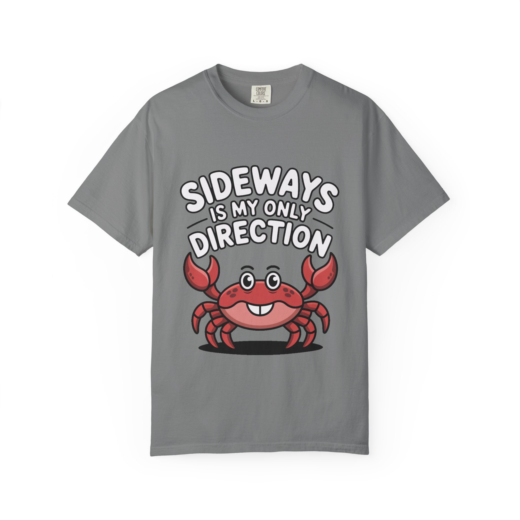 Funny Crab Shirt, Sideways Is My Only Direction T-Shirt, Cute Beach Crab Tee, Funny Ocean Animal Gift