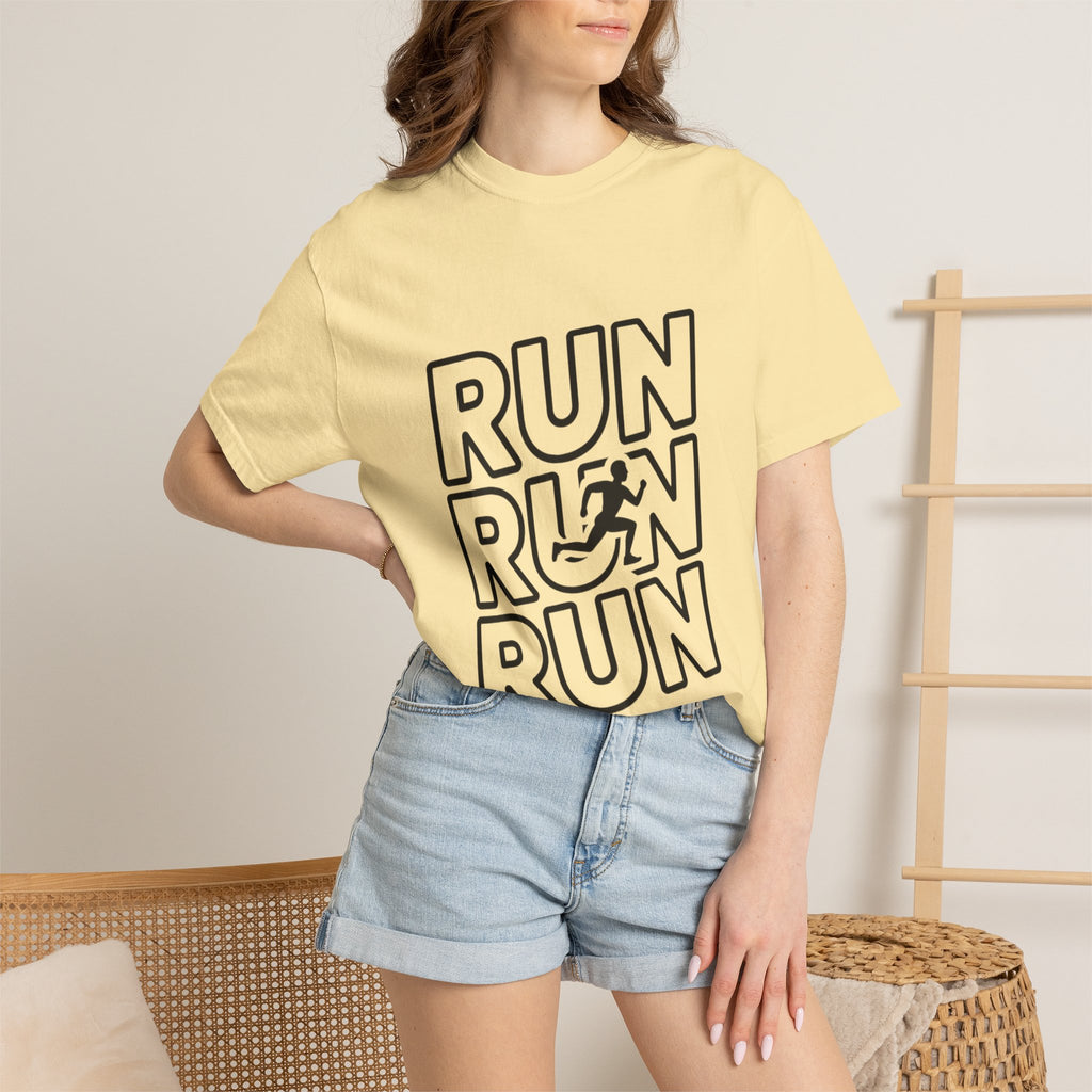 Run Run Run Typography T-Shirt