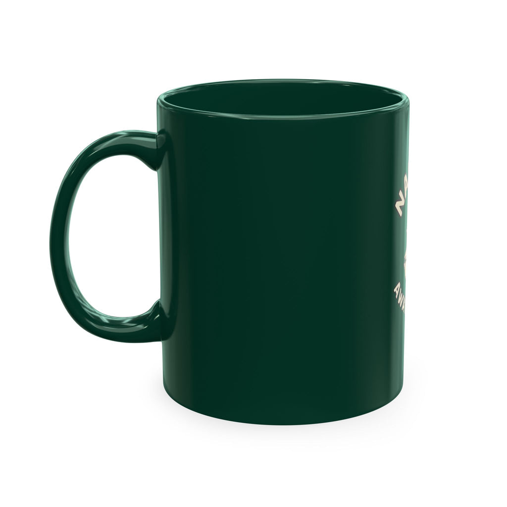 Namaste Away From Me Ceramic Mug — Funny Yoga Duck Coffee Cup
