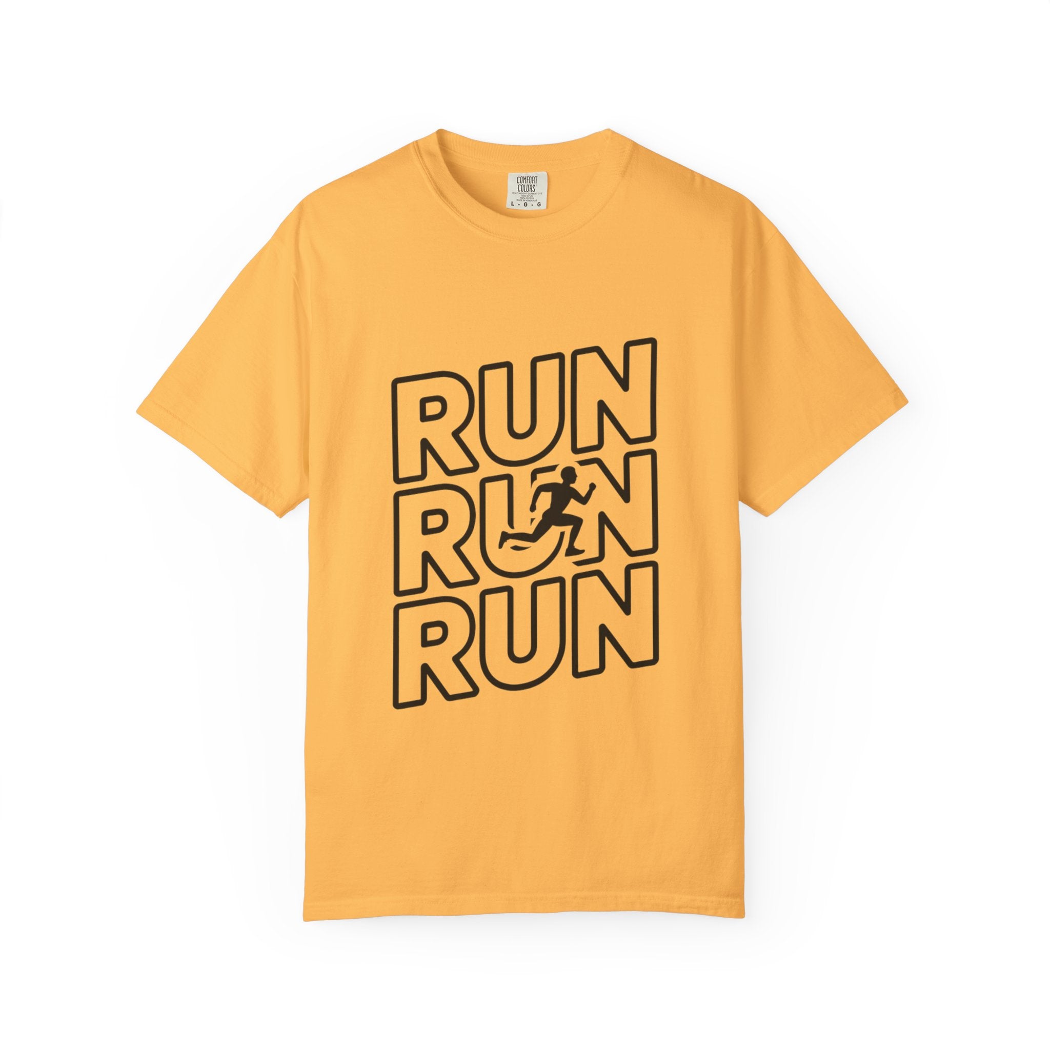Run Run Run Typography T-Shirt