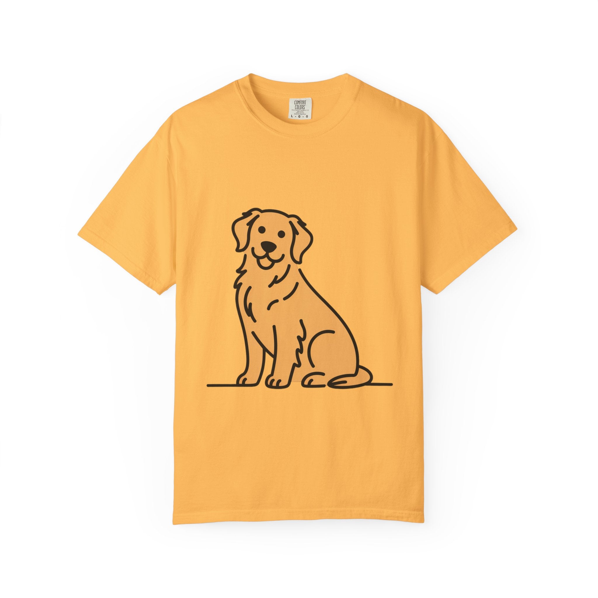 Golden Retriever Shirt, Minimalist Dog Silhouette T-Shirt, Cute Line Art Dog Lover Gift, Retriever Mom Dad Tee