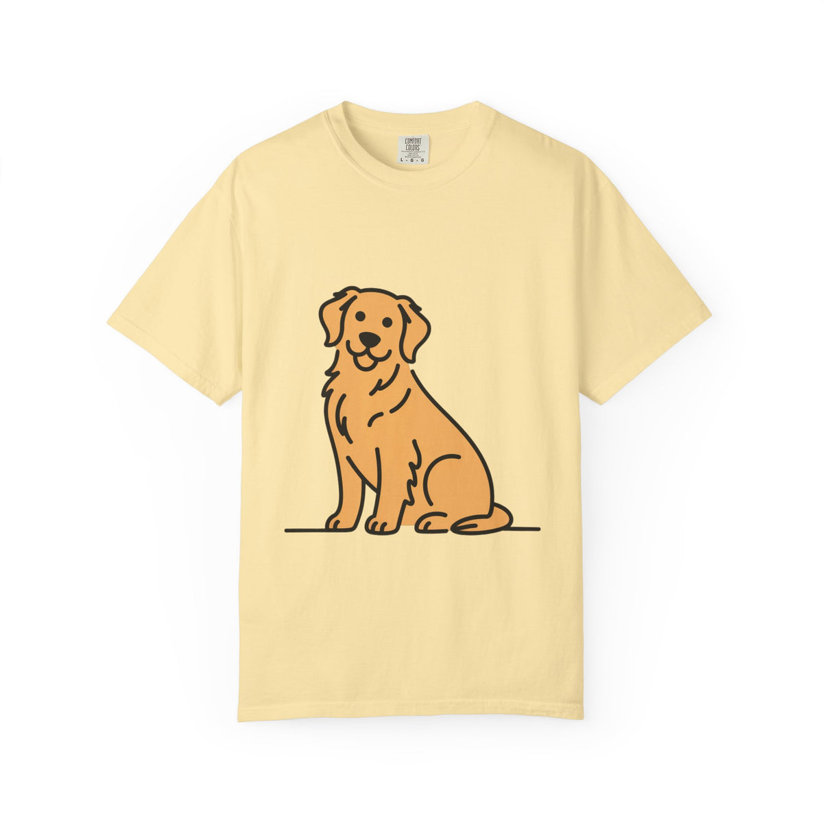 Golden Retriever Shirt, Minimalist Dog Silhouette T-Shirt, Cute Line Art Dog Lover Gift, Retriever Mom Dad Tee