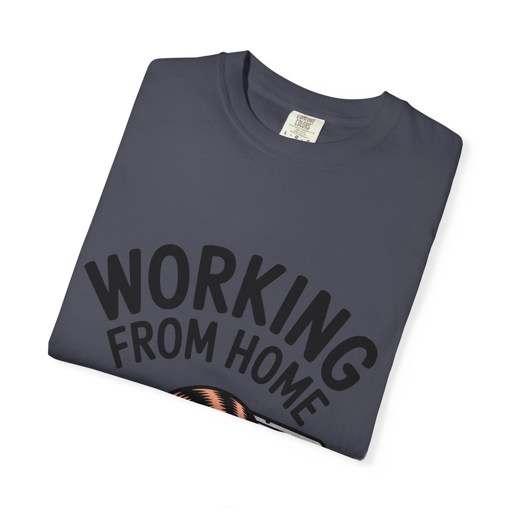 Working From Home Cat Shirt, Funny Cat Lover T-Shirt, Cute Cat Keyboard Tee, Remote Work Gift, WFH Cat Lover Graphic Shirt