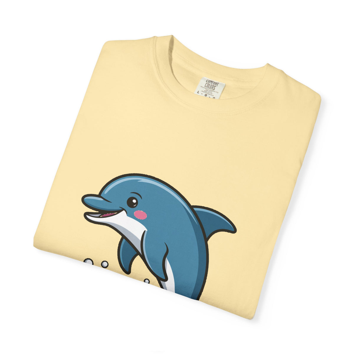 Cute Dolphin T-Shirt, Jumping Wave Dolphin Shirt, Ocean Lover Gift, Garment Dyed Unisex Tee, Beach Vacation Shirt