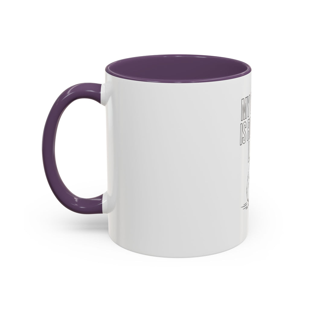 Coffee Mug — "My Cardio Is Running Late" Lazy Sloth Funny Gift