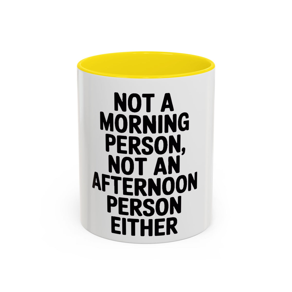 Not A Morning Person Mug, Funny Sarcastic Coffee Mug, Not An Afternoon Person Either, Anti-Morning Gift for Coworker or Friend