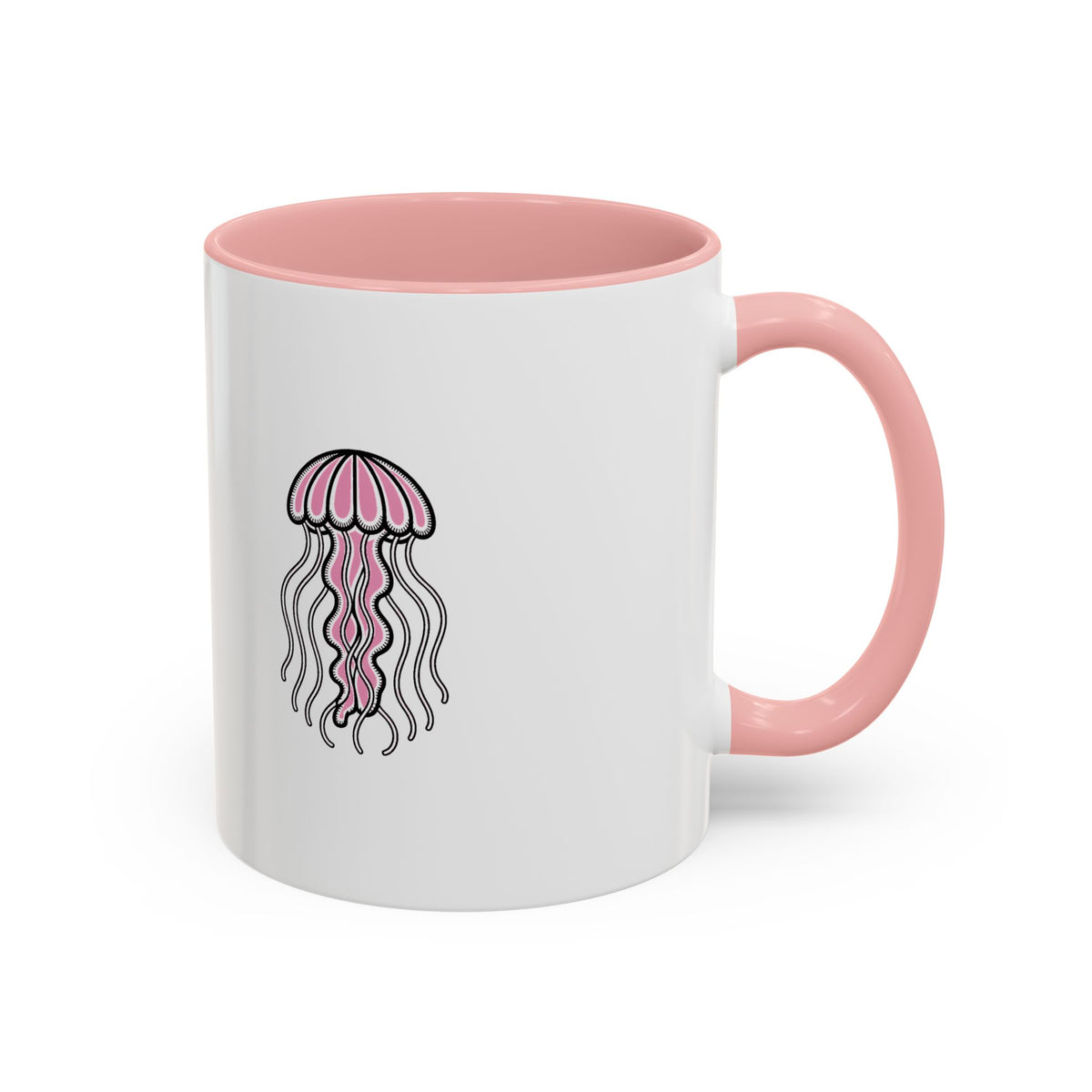 Cute Jellyfish Mug, Glowing Jellyfish Coffee Cup, Ocean Lover Gift, Cute Sea Animal Ceramic Mug, Ocean Lover Gift