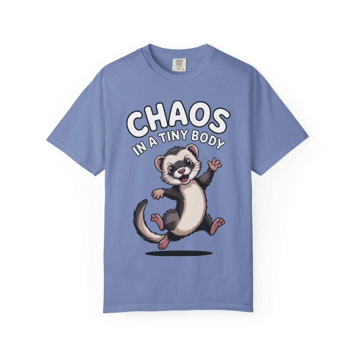 Funny Ferret Shirt, Chaos In A Tiny Body T-Shirt, Cute Ferret Lover Gift, Funny Pet Owner Tee, Ferret Mom Dad Shirt