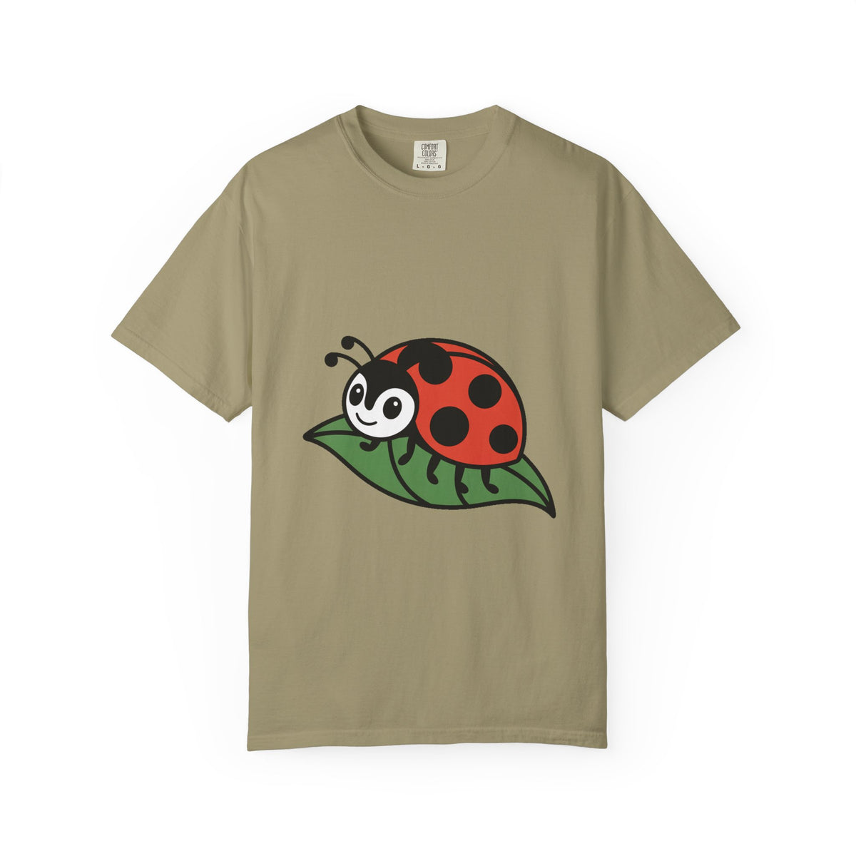 Cute Ladybug T-Shirt, Ladybug On A Leaf Shirt, Garden Bug Lover Gift, Nature Insect Graphic Tee, Kids Ladybug Shirt