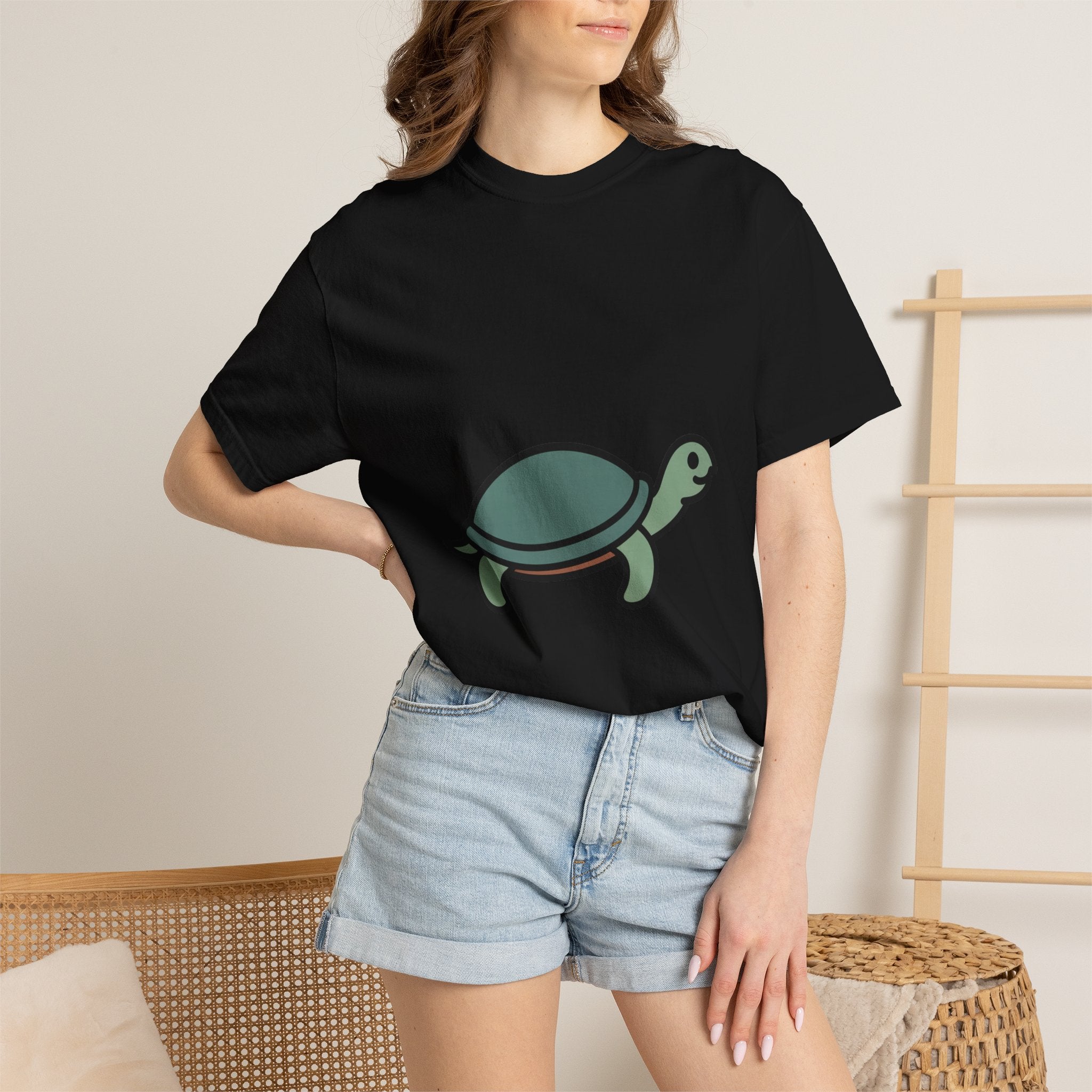 Line Art Turtle T-Shirt