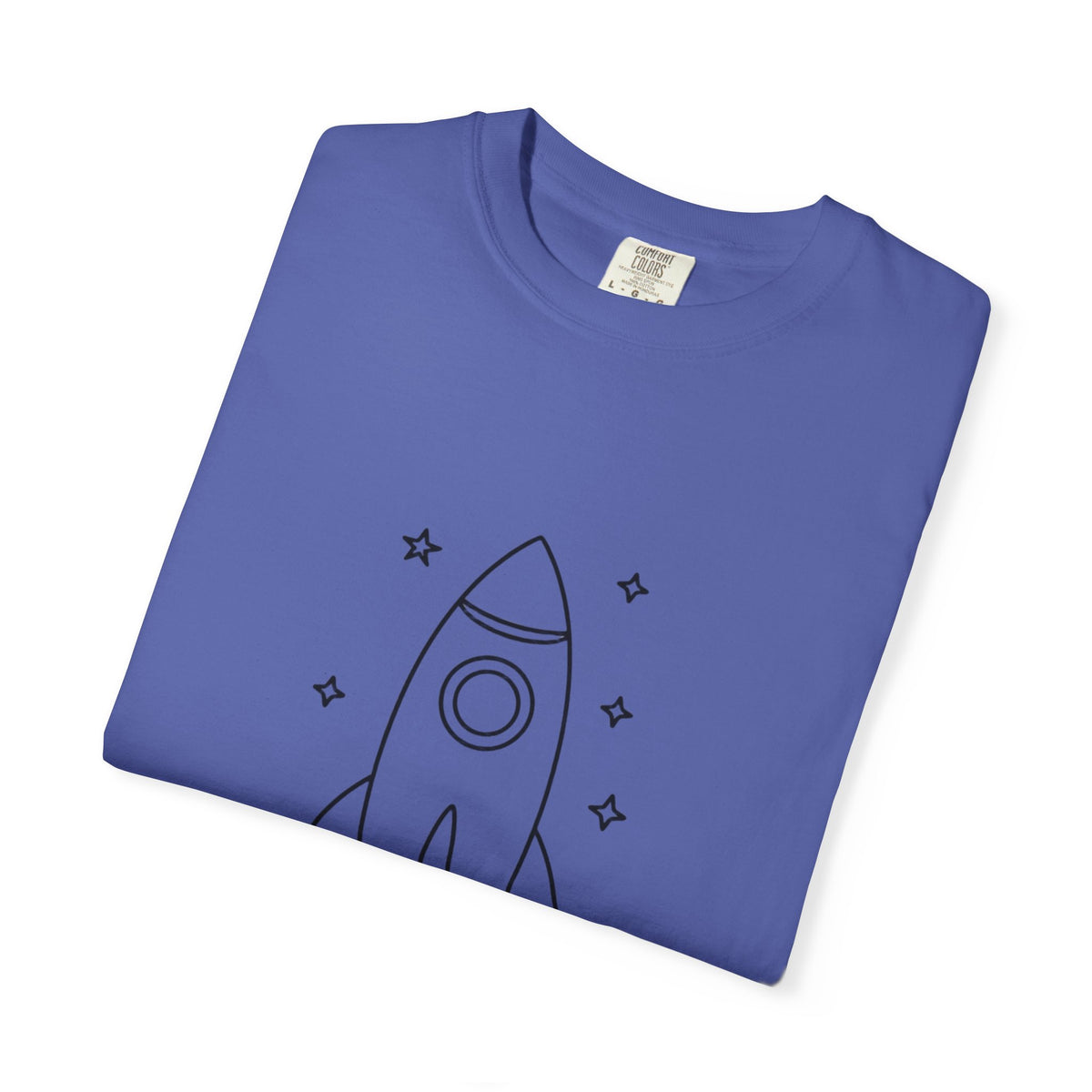 Rocket Ship Line Art Shirt, Minimalist Chase The Stars T-Shirt, Single Line Space Tee, Cute Rocket Tattoo Style Shirt Gift