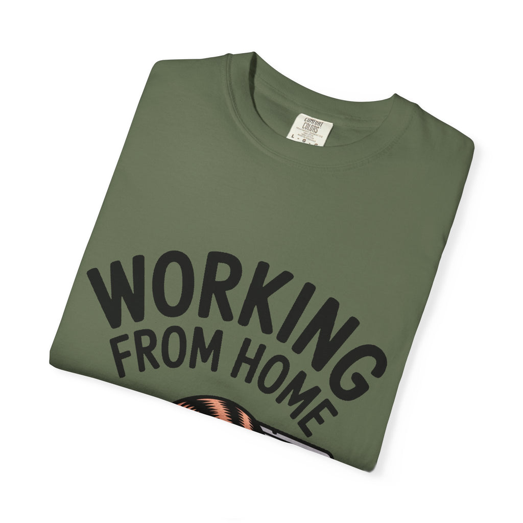 Working From Home Cat Shirt, Funny Cat Lover T-Shirt, Cute Cat Keyboard Tee, Remote Work Gift, WFH Cat Lover Graphic Shirt