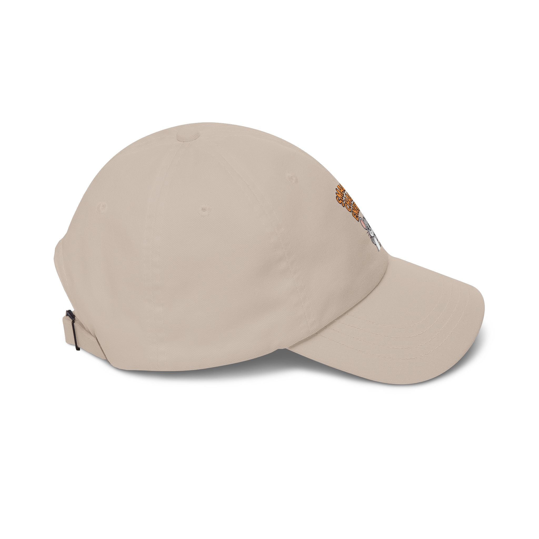 Small But Chaotic Energy Dad Hat, Funny Mouse Embroidered Cap, Cute Cartoon Mouse Baseball Cap, Sarcastic Gift for Him or Her