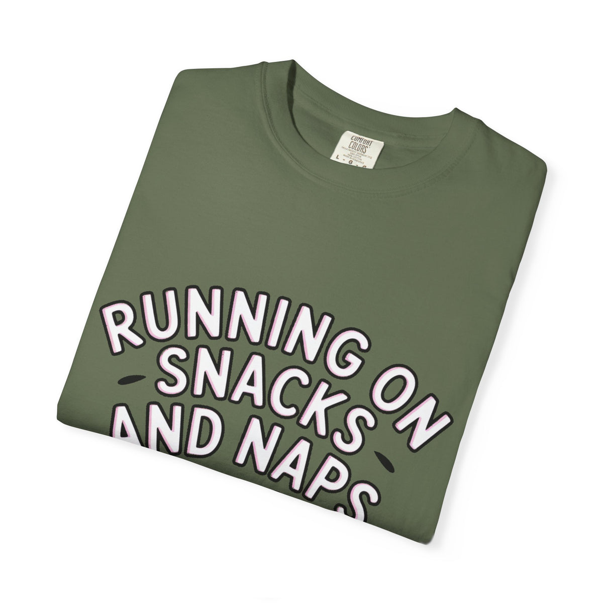 Funny Pug Shirt, Running On Snacks And Naps T-Shirt, Cute Pug Lover Gift, Napping Dog Tee, Lazy Dog Graphic Shirt