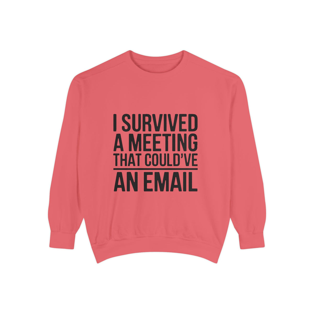 I Survived A Meeting That Could've Been An Email Sweatshirt, Funny Office Crewneck, Sarcastic Coworker Gift, Corporate Humor Sweater