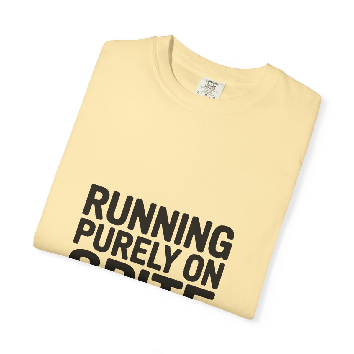 Running On Spite And Snacks Shirt, Funny Sarcastic T-Shirt, Bold Typography Tee, Snarky Gift for Coworker or Friend