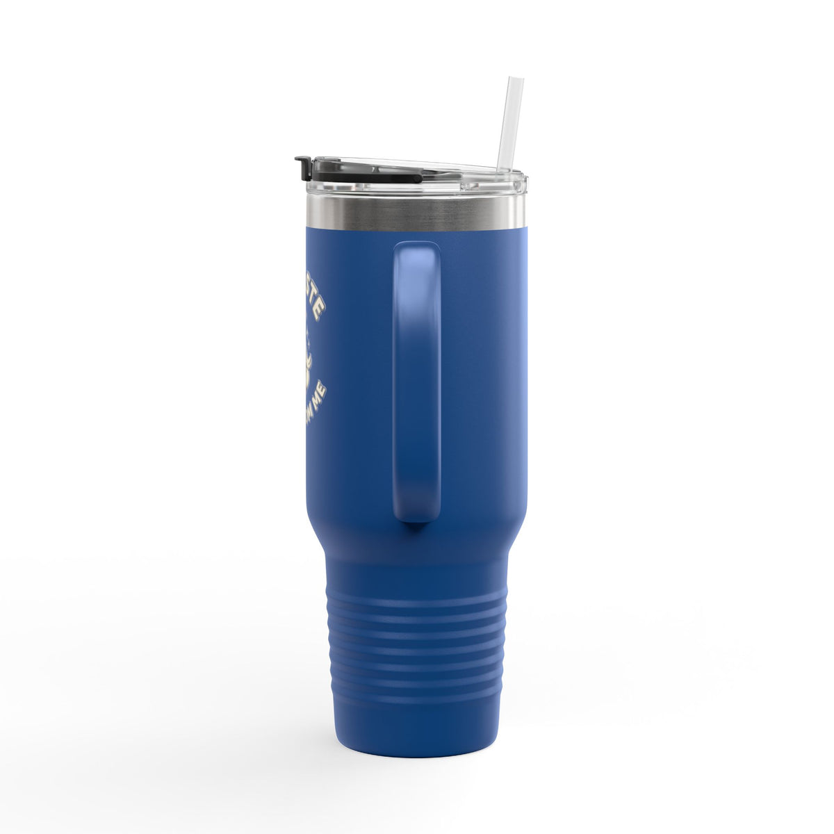 40oz Insulated Travel Mug — "Namaste Away From Me" Yoga Duck Stainless Tumbler