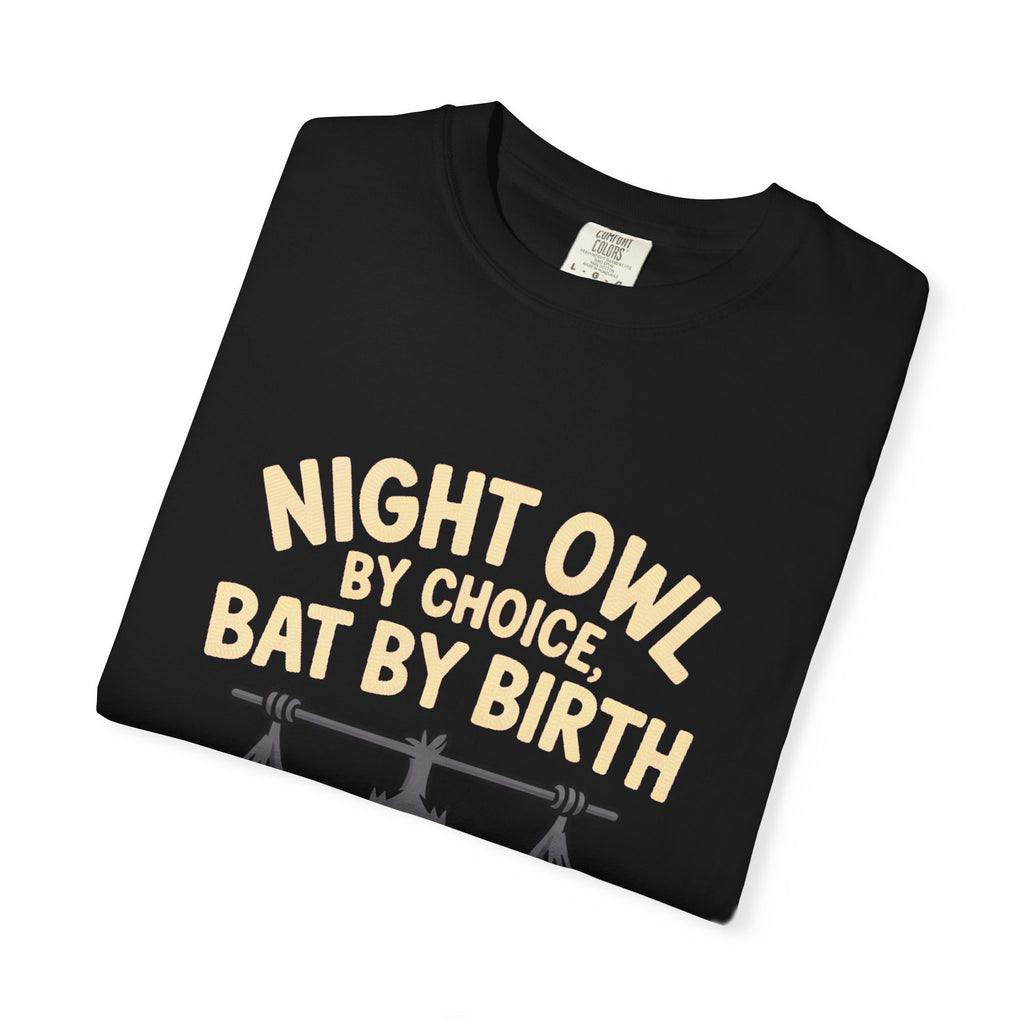 Night Owl By Choice Bat Shirt, Funny Bat T-Shirt, Cute Bat Wearing Sunglasses Tee, Halloween Gift for Night Owls
