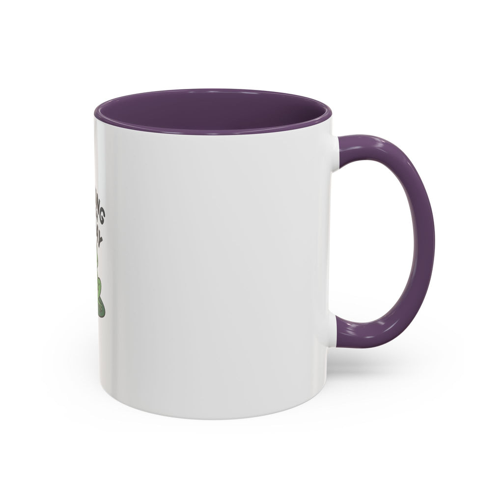 Croaking Through Monday Mug, Funny Frog Coffee Mug, Cute Tired Frog Cup, Monday Mood Mug, Frog Lover Gift, Coworker Gift Mug