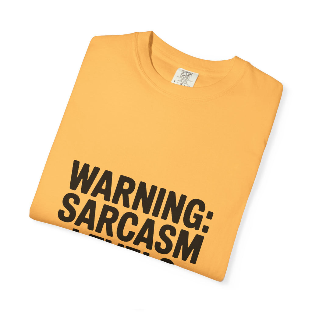 Warning Sarcasm Levels Critical Shirt, Funny Sarcastic T-Shirt, Bold Text Tee, Sarcasm Gift for Him Her, Funny Quote Shirt