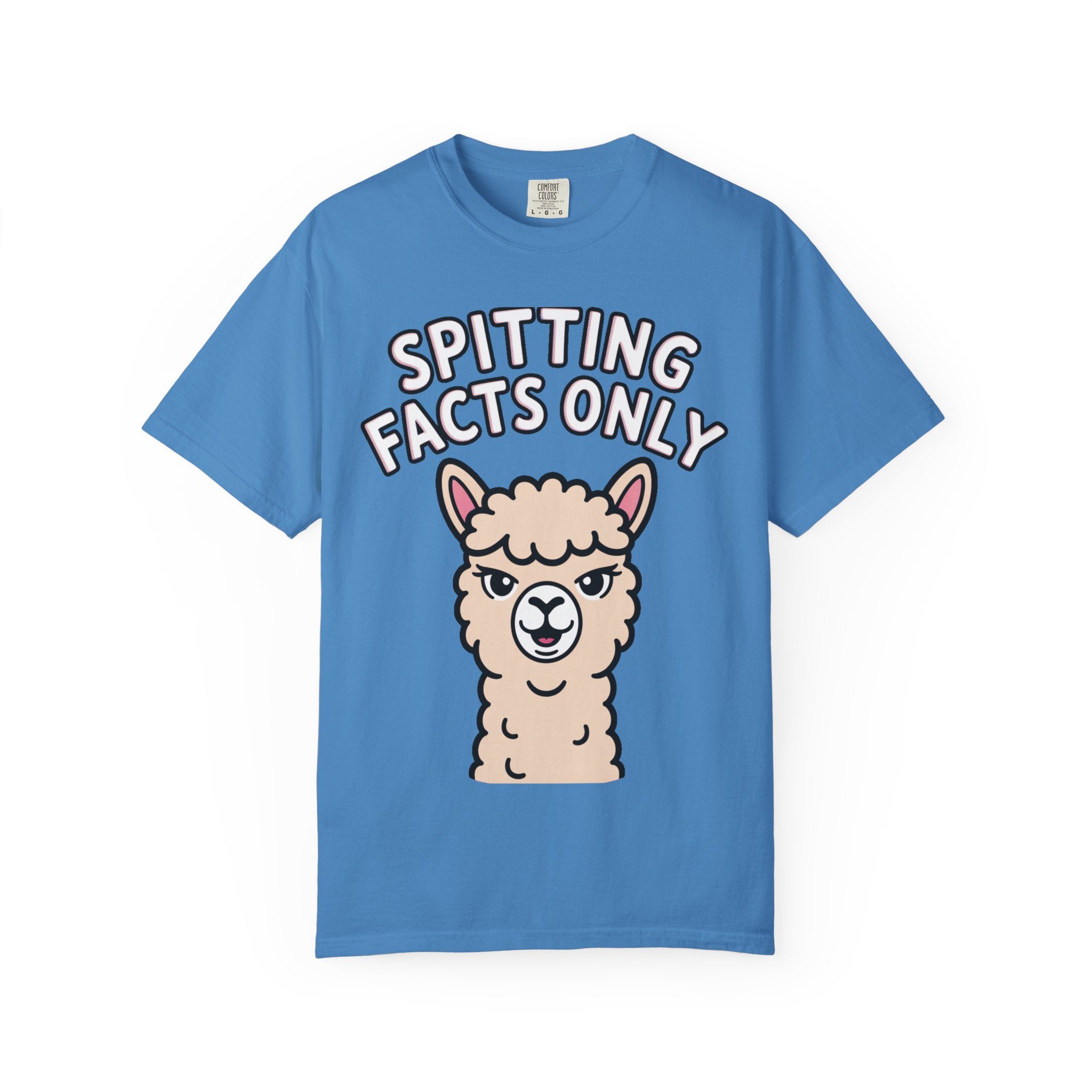 Funny Alpaca Shirt, Spitting Facts Only T-Shirt, Sassy Alpaca Tee, Cute Alpaca Lover Gift, Funny Animal Graphic Shirt