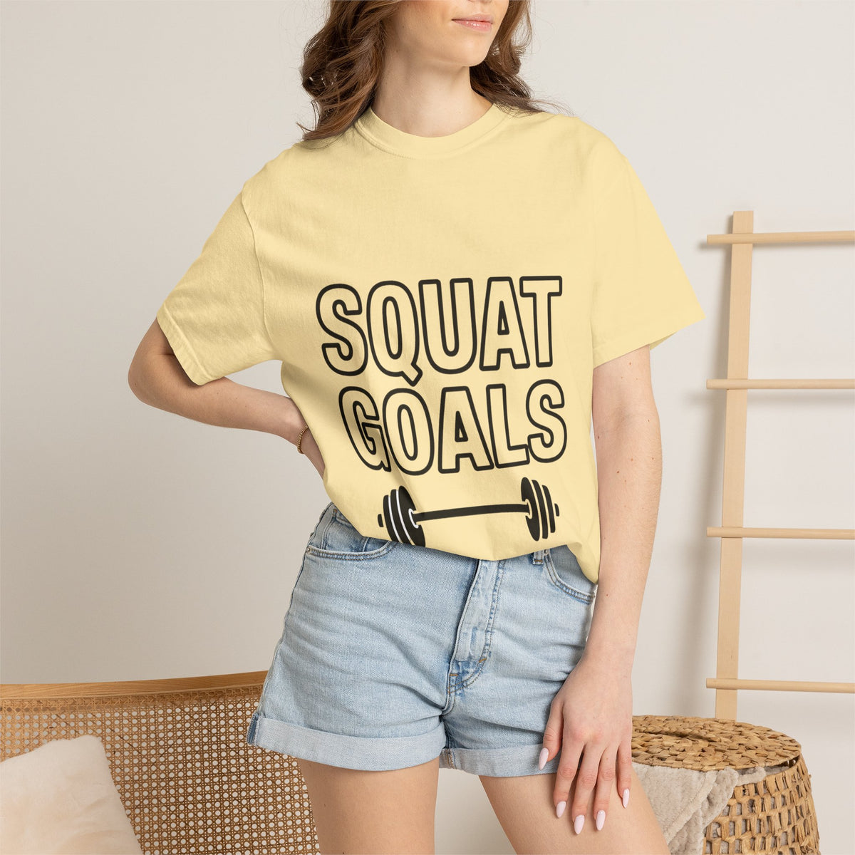 Squat Goals Shirt, Funny Gym T-Shirt, Barbell Workout Tee, Weightlifting Gift, Fitness Motivation Shirt, Squat Day Lover Gift