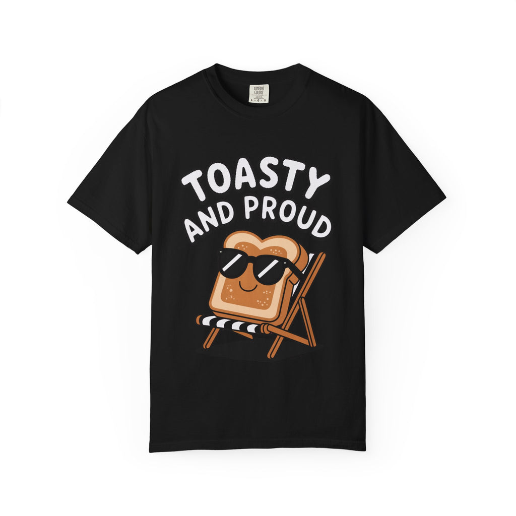 Toasty And Proud Bread Shirt, Funny Toast Sunglasses T-Shirt, Cute Beach Chair Bread Tee, Summer Vacation Gift
