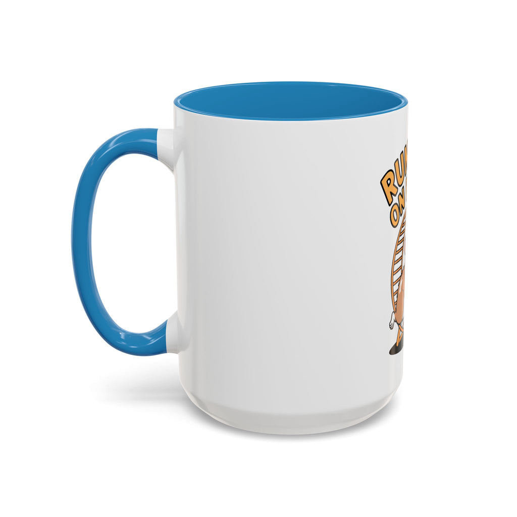 Running On Empty Hamster Mug, Funny Tired Hamster Coffee Cup, Cute Exhausted Wheel Runner Gift, Sarcastic Coffee Mug for Coworker