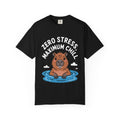 Zero Stress Capybara Shirt, Funny Hot Spring Capybara T-Shirt, Maximum Chill Tee, Cute Animal Lover Gift