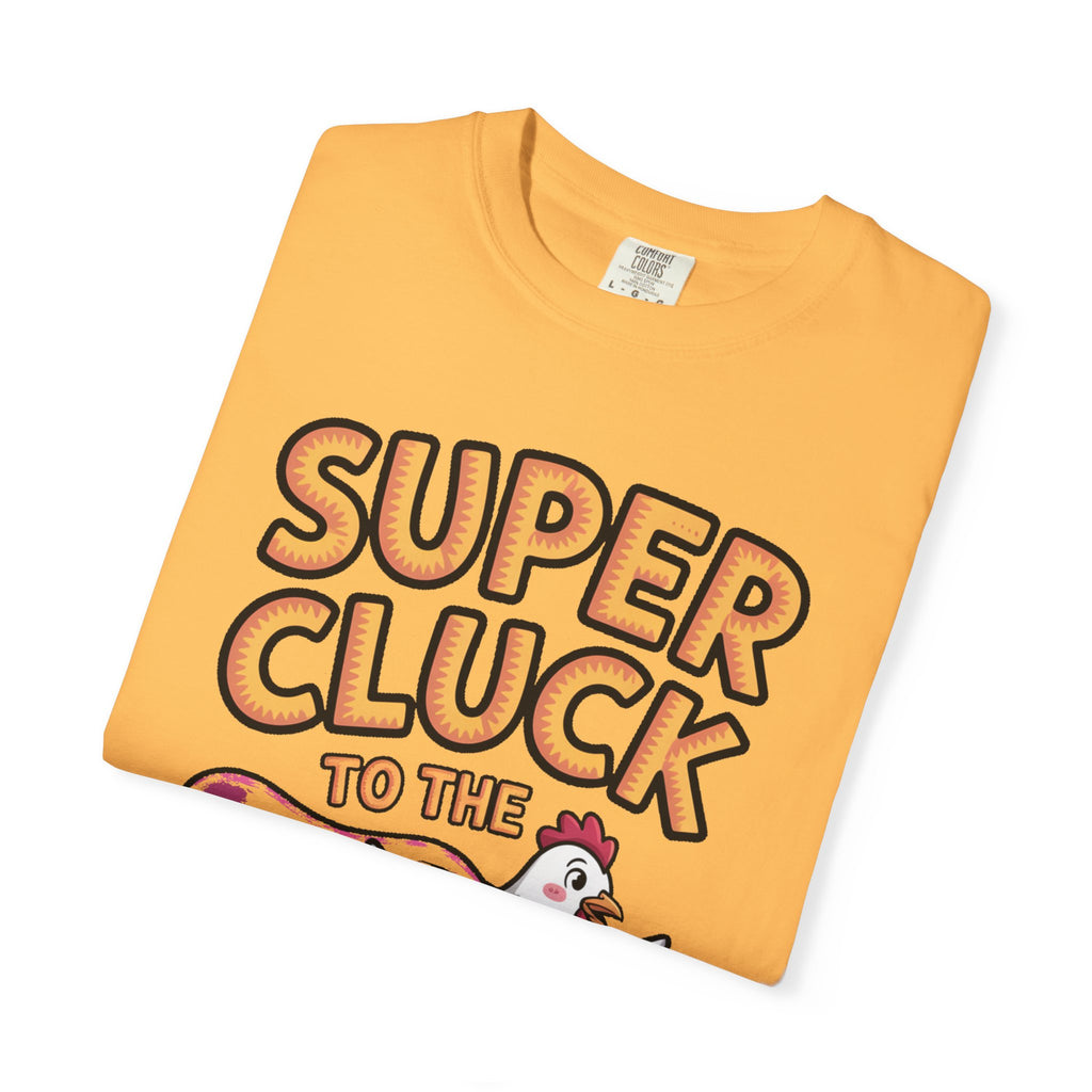 Funny Chicken Superhero Shirt, Super Cluck To The Rescue T-Shirt, Cute Cartoon Chicken Tee, Farm Animal Lover Gift