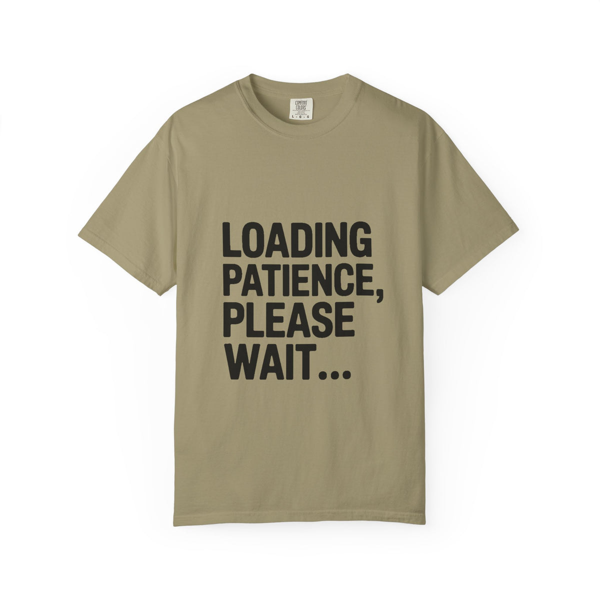Loading Patience Please Wait T-Shirt, Funny Sarcastic Quote Tee, Minimalist Typography Shirt, Gift for Introvert