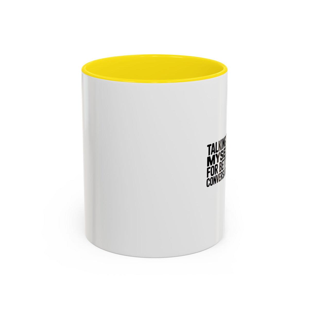 Talking To Myself For Better Conversation Mug, Funny Sarcastic Coffee Mug, Introvert Gift, Minimalist Typography Coffee Cup