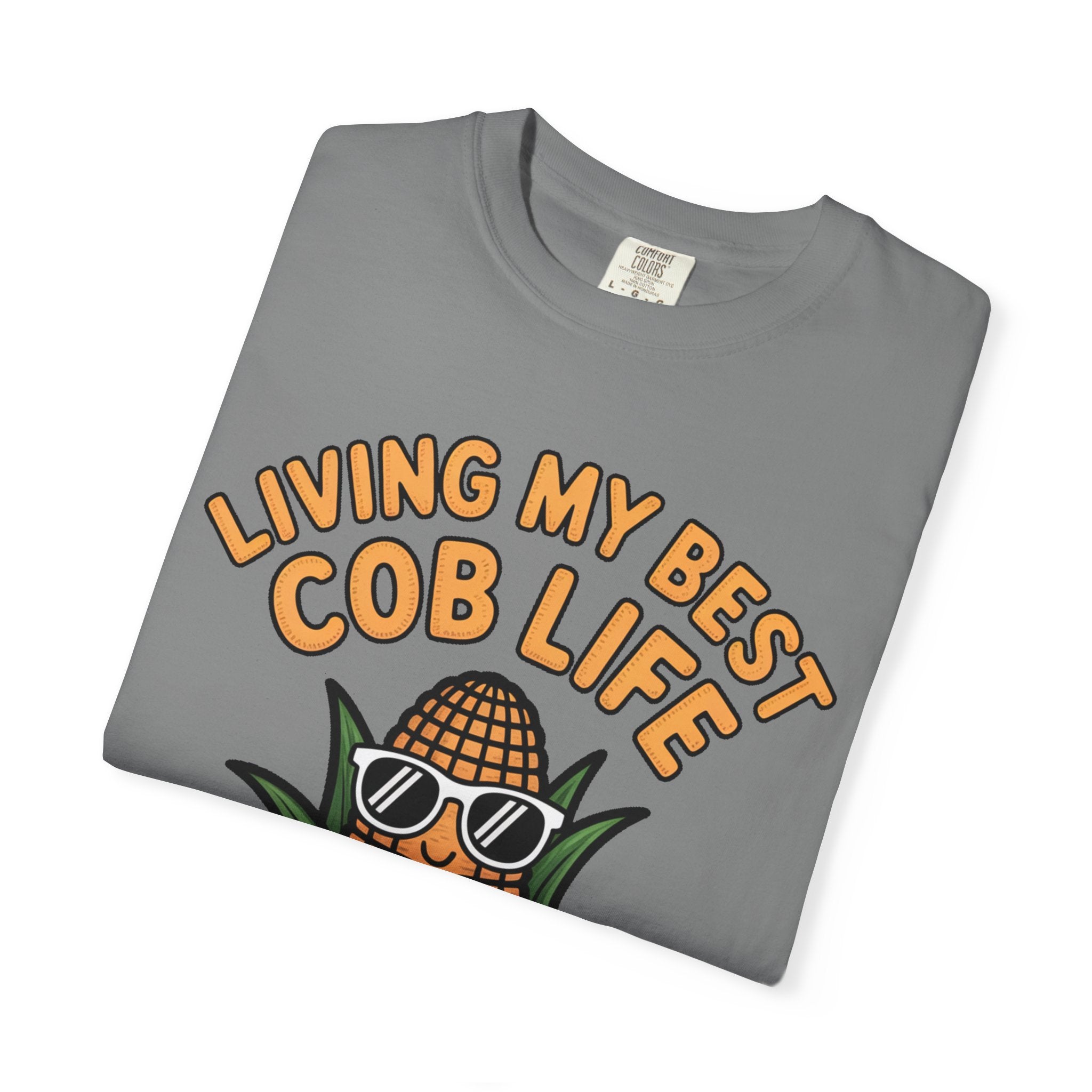 Funny Corn Shirt, Living My Best Cob Life T-Shirt, Cute Corn Sunglasses Tee, Vegetable Lover Gift, Funny Food Shirt