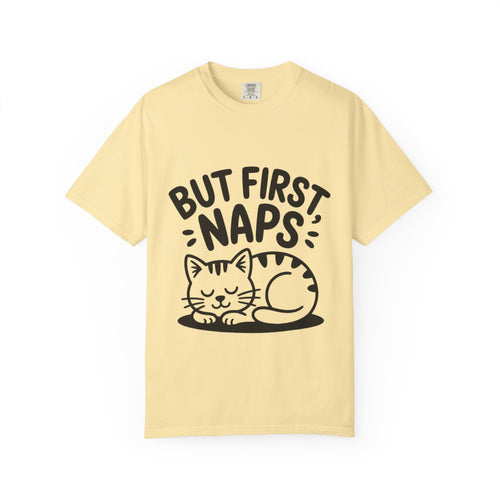 But First Naps Cat Shirt, Funny Sleepy Cat T-Shirt, Cute Napping Kitten Tee, Cat Lover Gift, Nap Lover Shirt