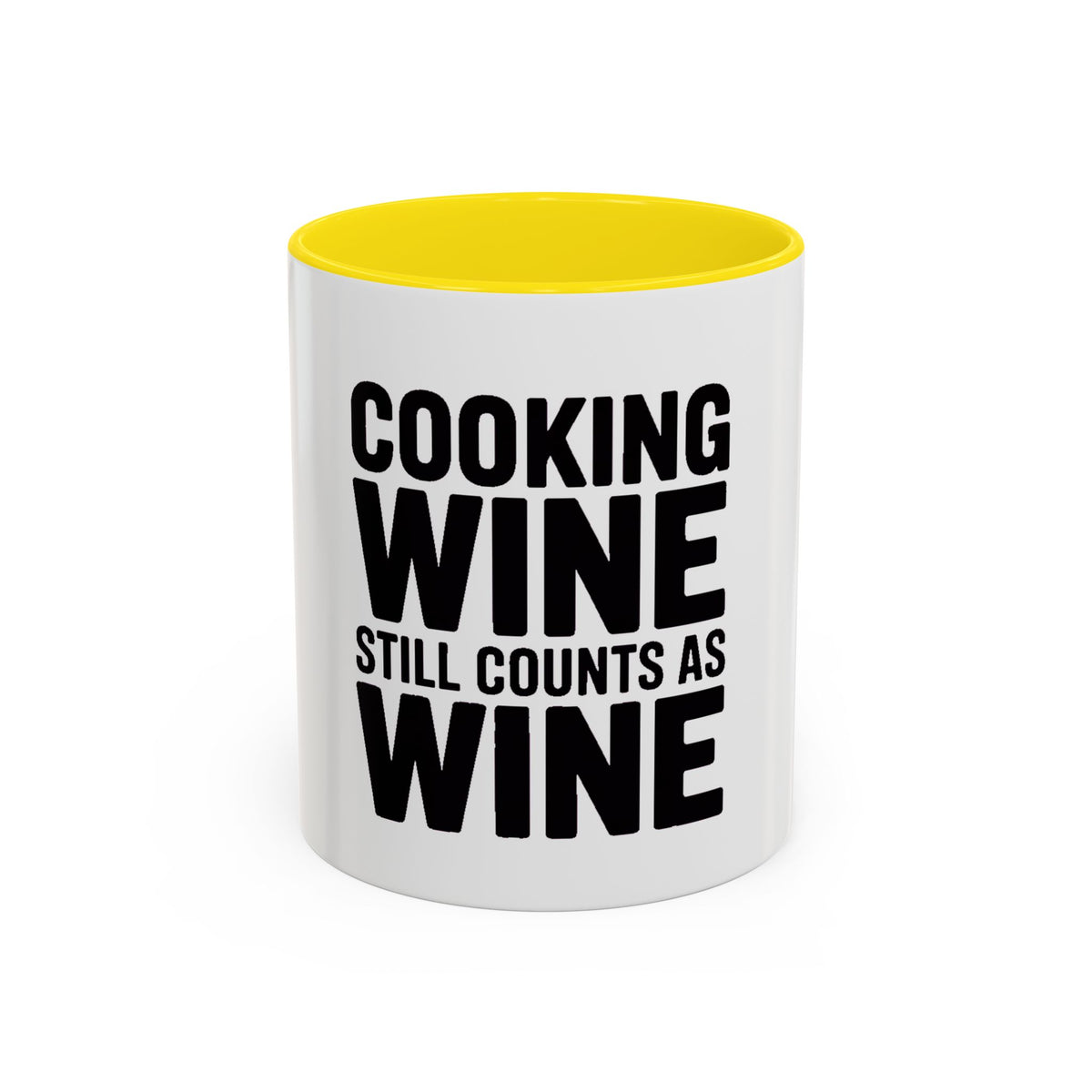 Cooking Wine Still Counts Mug, Funny Wine Lover Gift, Sarcastic Kitchen Mug, Bold Typography Coffee Cup, Gift for Wine Mom