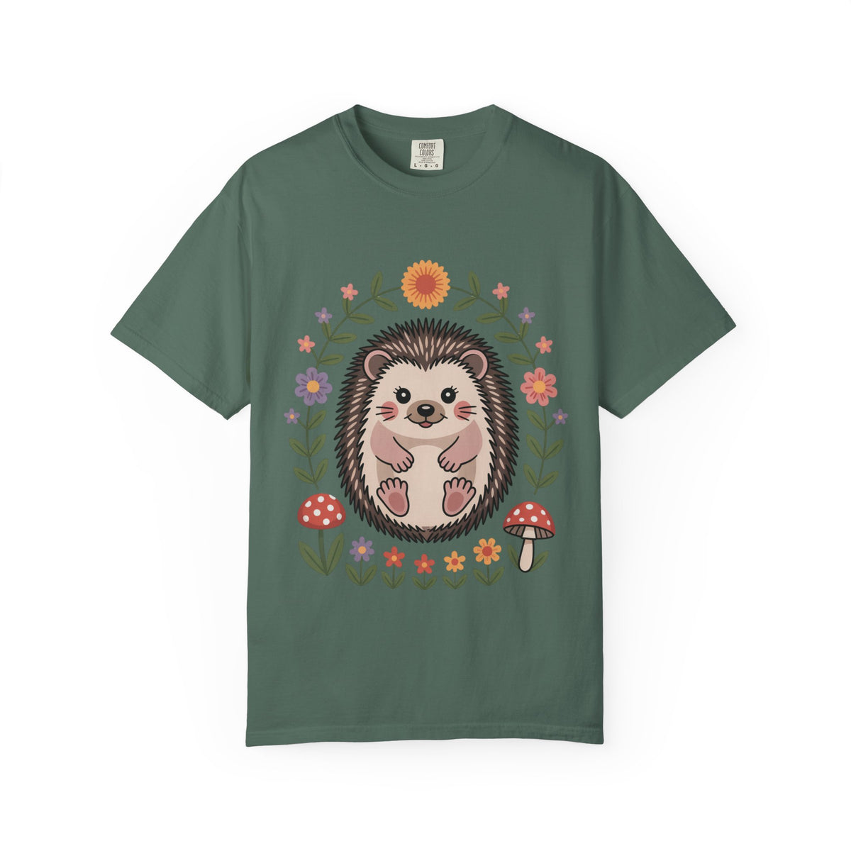 Floral Hedgehog T-Shirt