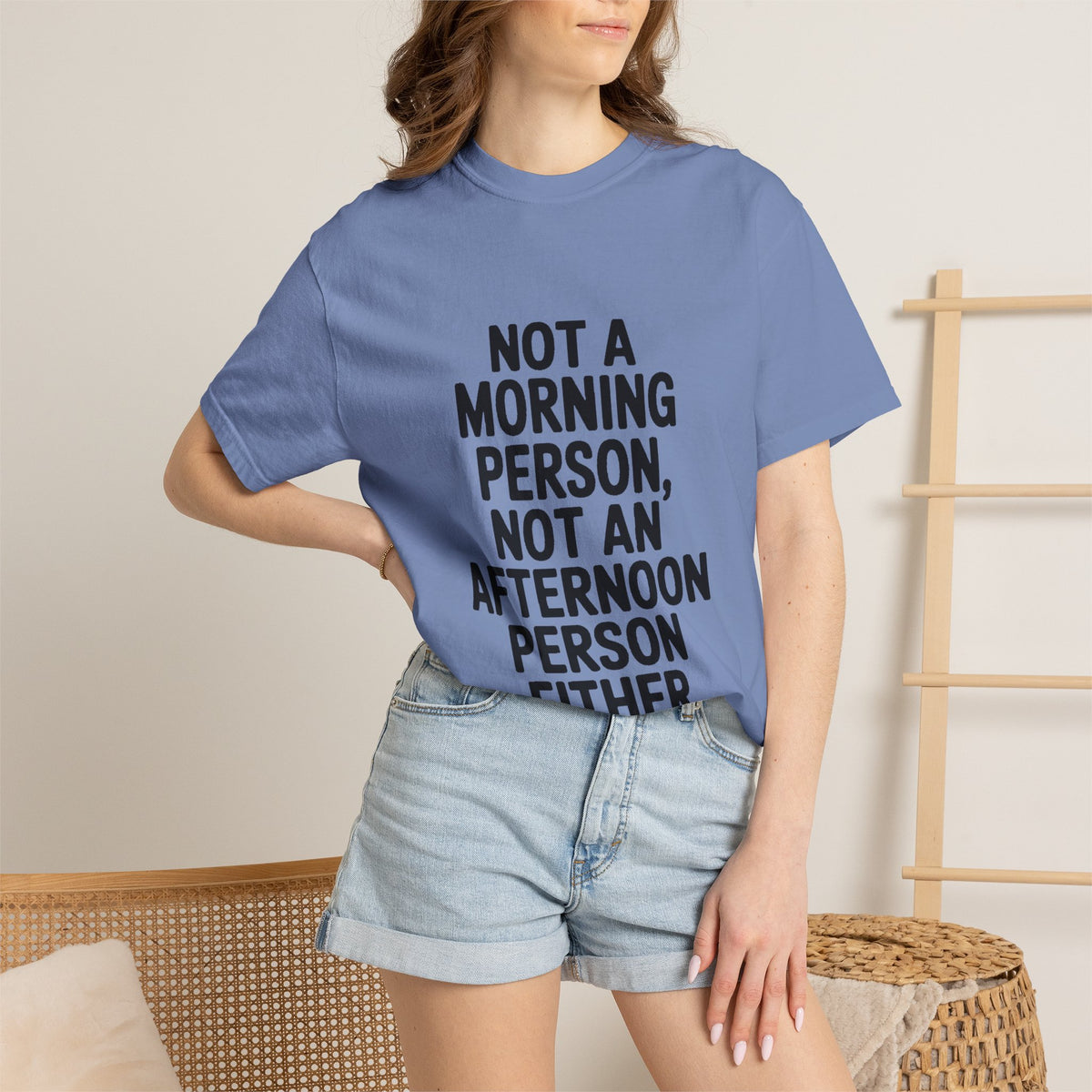 Not A Morning Person Shirt, Funny Sarcastic T-Shirt, Not An Afternoon Person Either Tee, Anti Social Gift