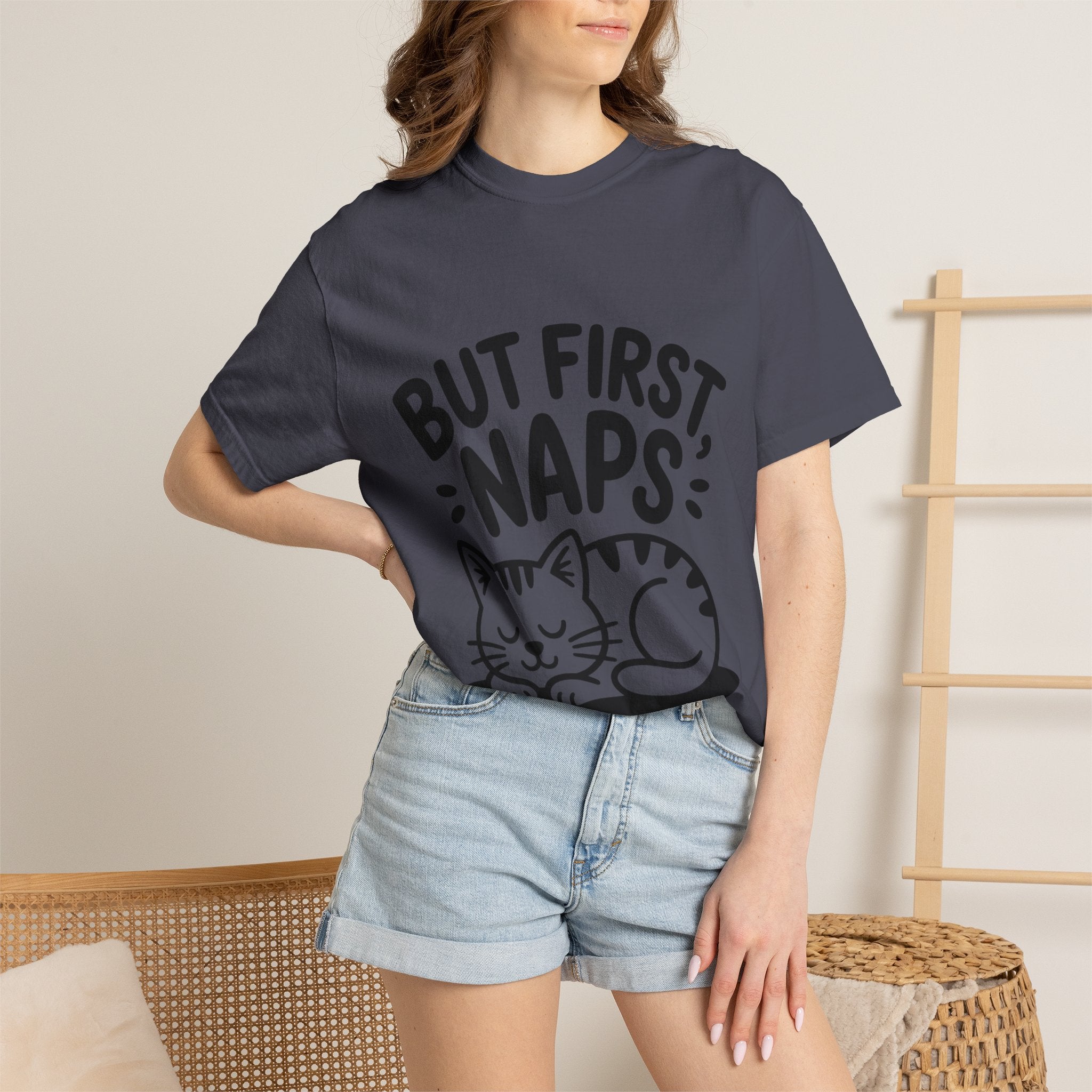 But First Naps Cat Shirt, Funny Sleepy Cat T-Shirt, Cute Napping Kitten Tee, Cat Lover Gift, Nap Lover Shirt