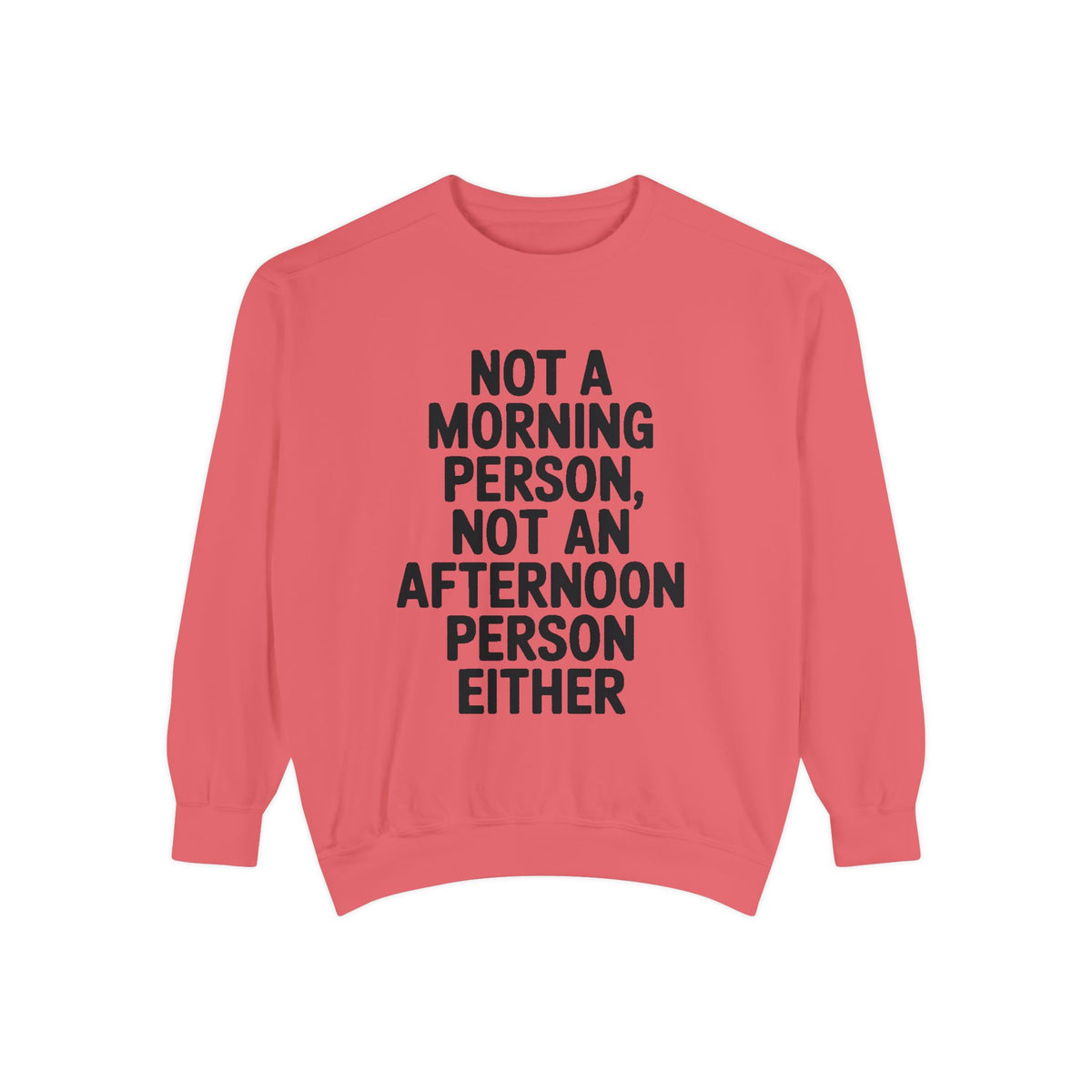Not A Morning Person Sweatshirt, Funny Sarcastic Crewneck, Anti Morning Afternoon Person Shirt, Introvert Humor Gift