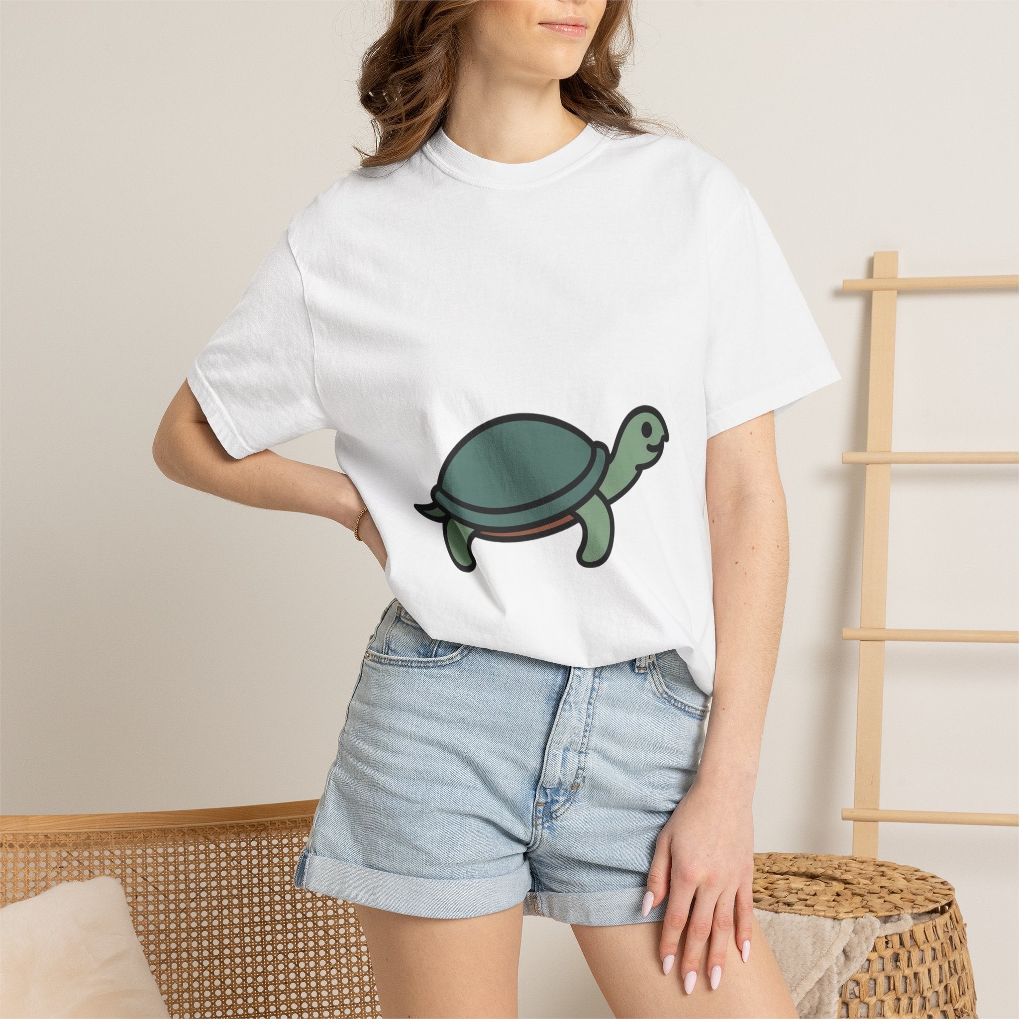 Line Art Turtle T-Shirt